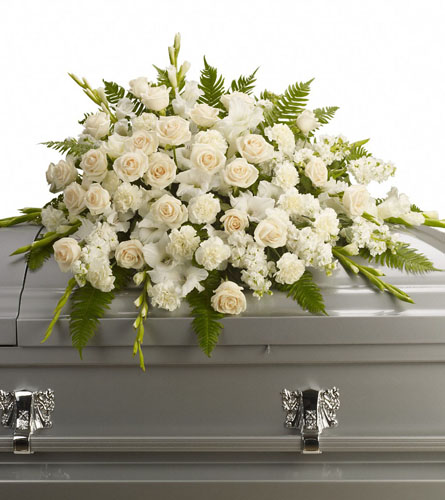 Silken Serenity Casket Spray