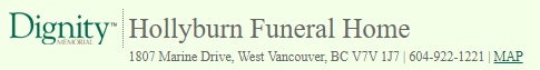 For funeral flowers hand-delivered to Hollyburn Funeral Home For funeral flowers hand-delivered to Hollyburn Funeral Home