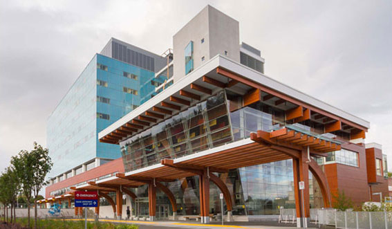 Delivering beautiful flowers to Surrey Memorial Hospital Surrey Memorial Hospital in Surrey BC